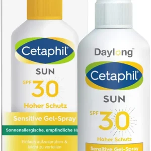Solange Der Vorrat Reicht Cetaphil Sun Daylong sensitive SPF 30 Gel Spray 150 ml