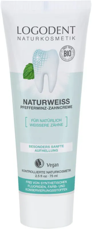 Jetzt Bestellen Logona NATURWEISS Pfefferminz Zahncreme 75 ml