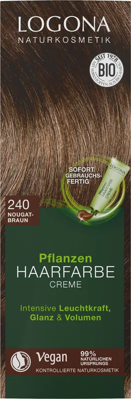 Logona Pflanzen Haarfarbe Creme 240 nougatbraun 150 ml Preis Gesenkt