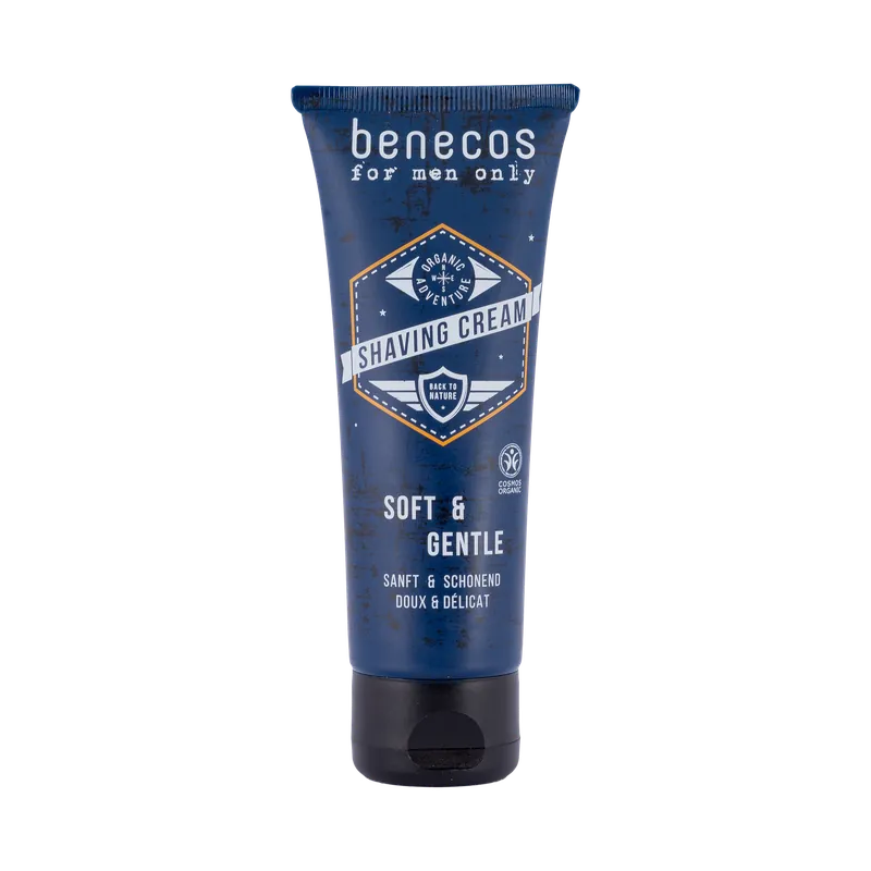 benecos Shaving Cream for men only 75 ml Letzte Chance