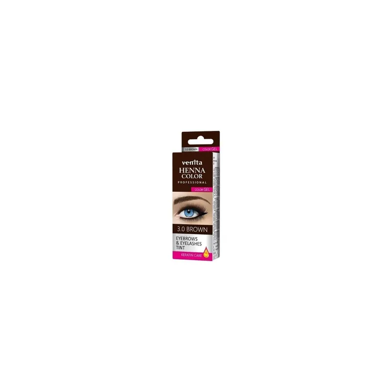 Venita Professional Henna Color Gel Wenkbrauw- en wimperverf /3.0/ Brown 15 ml Garantierte Lieferung