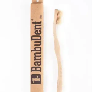 Zertifiziert Bambuszahnbürste Ergo - mittel