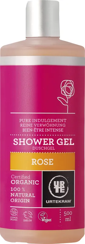 Urtekram Rose Shower Gel, reine Verwöhnung 500 ml Abverkauf
