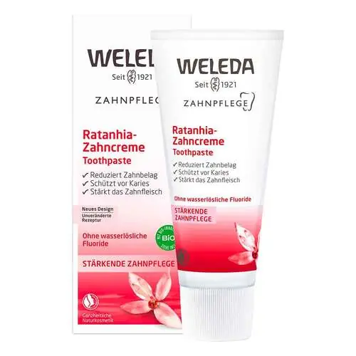 Weleda Ratanhia-Zahncreme, 75 ml Neuheit
