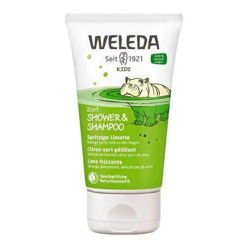 Weleda Kids 2in1 Shower & Shampoo spritzige Limette, 150 ml Neu Im Sortiment