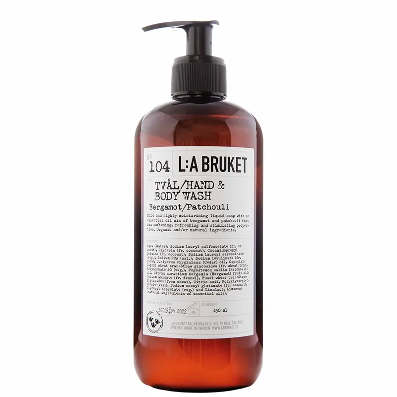 Neu Hand & Body Wash Bergamot Patchouli, 450 ml