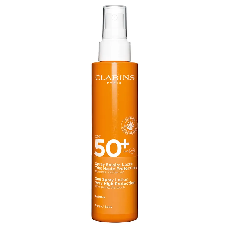 Top-Angebot Clarins Sonnenschutz Spray Solaire Lacté Très Haute Protection SPF 50+
