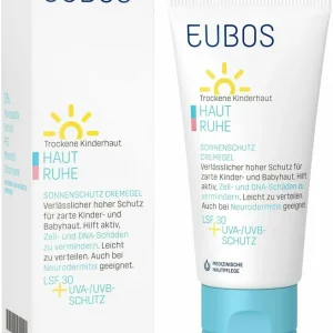 Zertifiziert Eubos Kinder Haut Ruhe Sonnenschutz 50 ml Creme Gel LSF 30