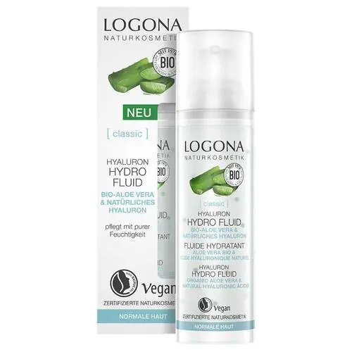 Logona Classic Hyaluron Hydro Fluid Bio-Aloe Vera & Hyaluron, 30 ml Zertifiziert