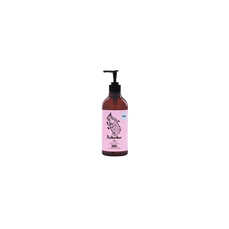 YOPE natürliche flüssige Handseife Rhabarber und Rose 500 ml Kracherpreis