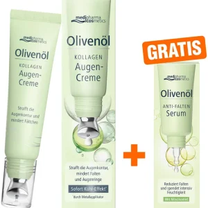 medipharma cosmetics Olivenöl Kollagen 15 ml Augencreme + gratis Olivenöl Anti-Falten Serum 5 ml Direkt Vom Hersteller