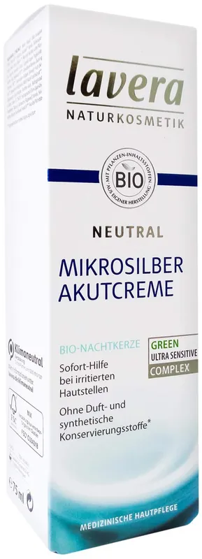 Lavera Neutral Akutcreme Mit Mikrosilber 75 ml Preis Gesenkt