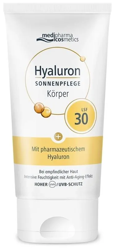medipharma cosmetics Hyaluron Sonnenpflege Körper LSF 30 150 ml Creme Kostenloser Versand