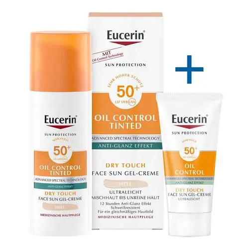 Begrenztes Angebot Eucerin Sun Oil Control tinted Creme LSF 50 + hell, 50 ml