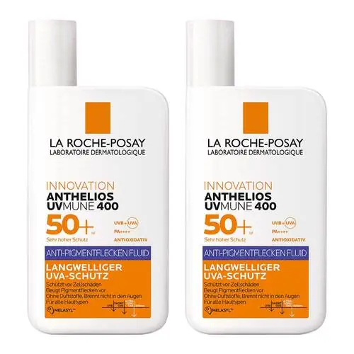Top-Seller La Roche-Posay Anthelios Anti-Pigment Fluid UVMune LSF 50 +, 2x50 ml
