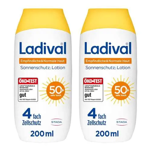 Bestseller Ladival empfindliche & normale Haut Lotion LSF 50 +, 2x200 ml