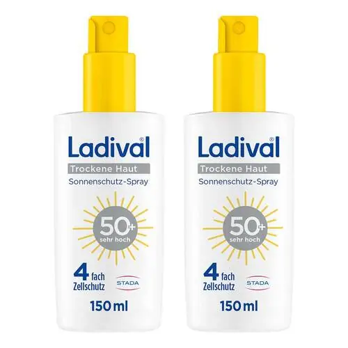 Ladival trockene Haut Sonnenschutz-Spray LSF 50 +, 2x150 ml Solange Der Vorrat Reicht