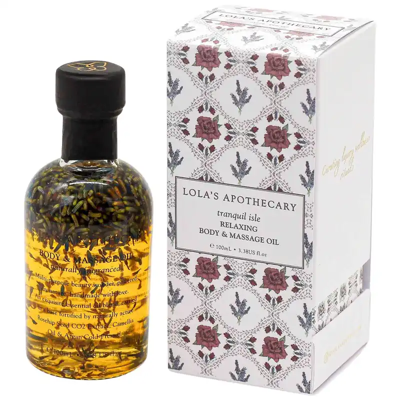 Tranquil Isle Relaxing Body & Massage Oil, 100ml Echt