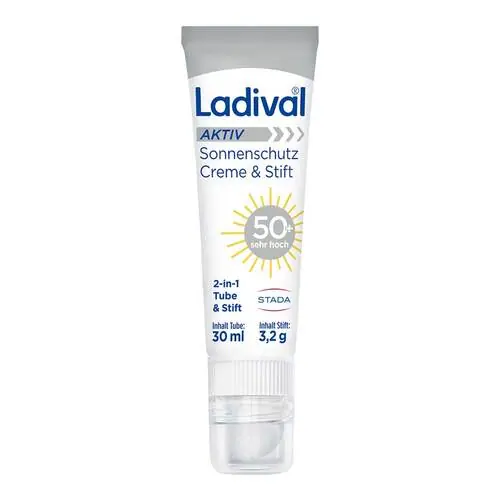 Geprüft Ladival Aktiv Sonnenschutz Creme & Stift LSF 50 + , 30 ml