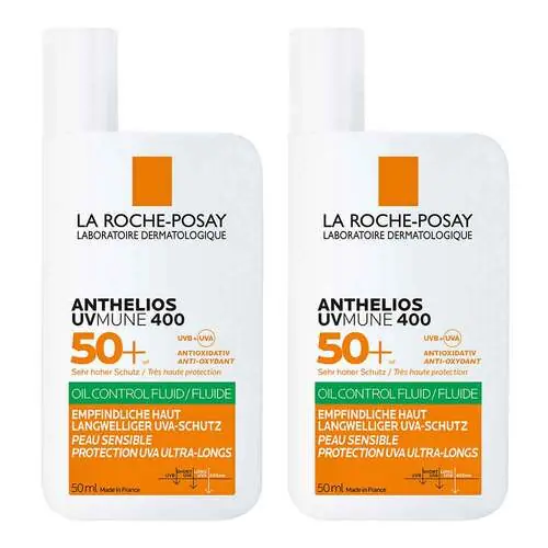 La Roche Posay Anthelios Oil Control Fluid Uvmune 400, 2x50 ml Top-Seller