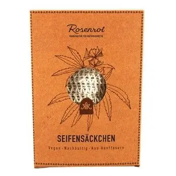 Rosenrot Seifensäckchen Hanffasern 1 St Nur Heute