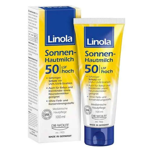 Linola Sonnen-Hautmilch LSF 50, 100 ml Angebot