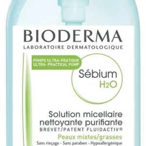 Nur Für Kurze Zeit Bioderma Sebium H2o Reinigungslösung in Pump-Flasche 500 ml