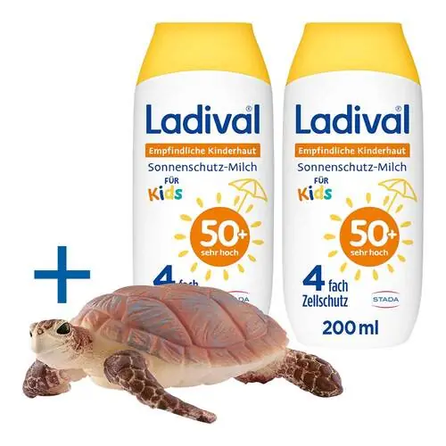 Bestseller Ladival empfindliche Kinderhaut Milch LSF 50 + , 2x200 ml