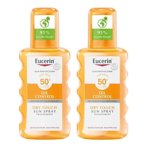 Ausverkauf Eucerin Sun Oil Control Body transparent Spray LSF 50 +, 2x200 ml