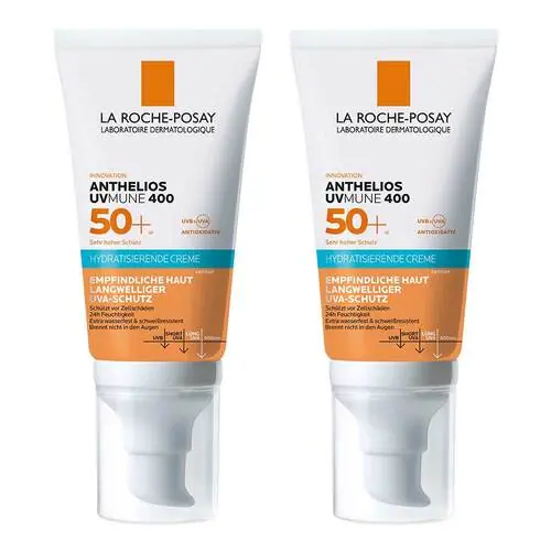 Ausverkauf La Roche Posay Anthelios hydratisierende Creme getÖnt LSF 50 +, 2x50 ml
