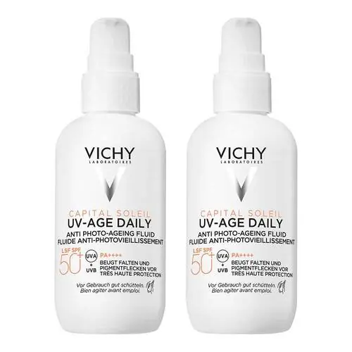 Preisreduziert Vichy Capital Soleil UV-Age daily LSF 50 + , 2x80 ml
