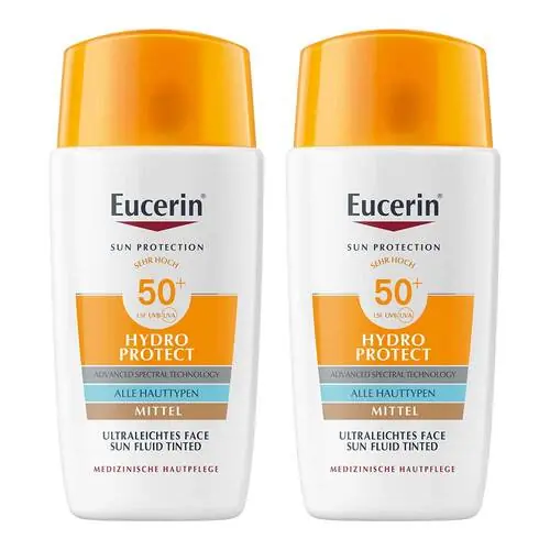 Preisreduziert Eucerin Sun Fluid Hydro Protect Face mittel LSF50 +, 2x50 ml