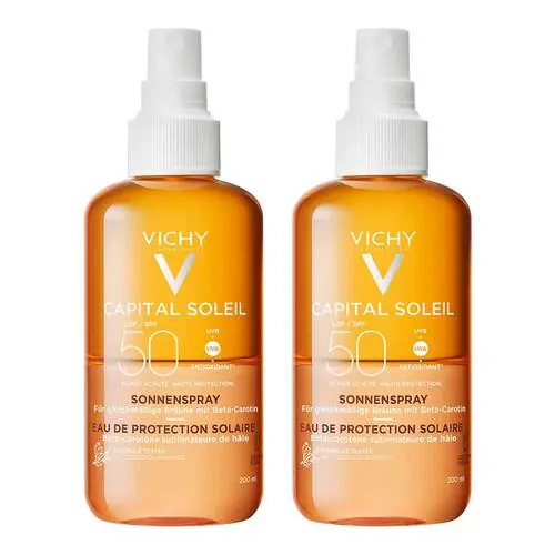 Vichy Capital Soleil Sonnenspray braun LSF 50 , 2x200 ml Solange Der Vorrat Reicht