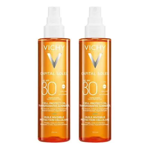 Vichy Capital Soleil Cell Protect Oil LSF 30 , 2x200 ml Kostenloser Rückversand