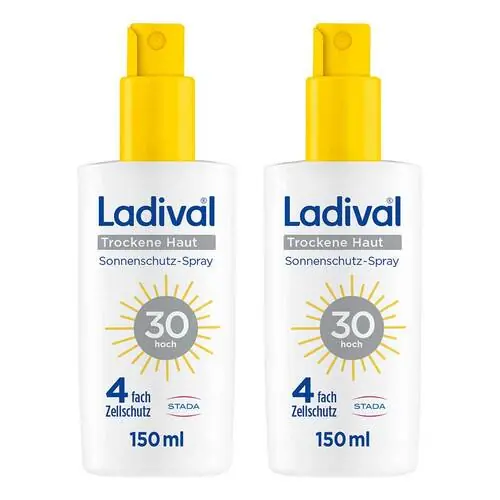 Ladival trockene Haut Sonnenschutz-Spray LSF 30 , 2x150 ml Letzte Chance