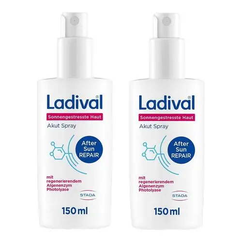 Kostenfreie Lieferung Ladival sonnengestresste Haut Akut Spray LSF 50 + , 2x150 ml