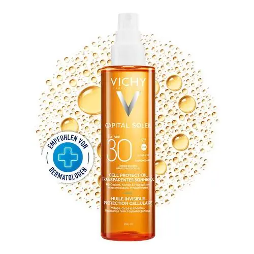 Neue Kollektion Vichy Capital Soleil Cell Protect Oil LSF 30, 200 ml