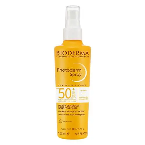 Schneller Versand Bioderma Photoderm Spray SPF 50 + für trockene, sonnenempfindliche Haut, 200 ml