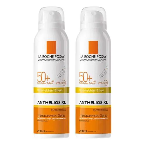 Schnäppchen La Roche-Posay Anthelios XL LSF 50 + transparent Spray, 2x200 ml