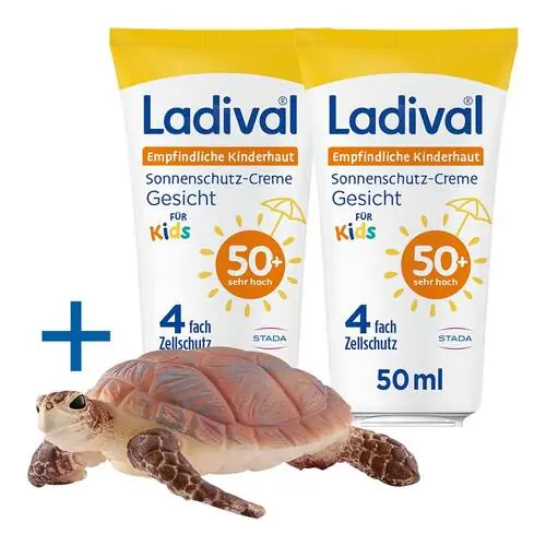 Ladival empfindliche Kinderhaut Creme LSF 50 + , 2x50 ml Preisreduziert