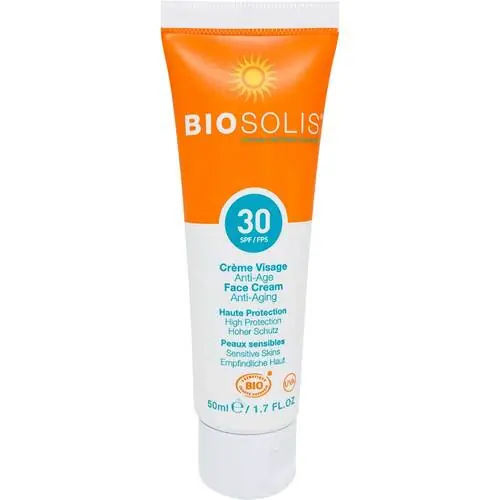 Bio Sonnencreme Gesicht Anti-Aging LSF 30 Biosolis, 50 ml Neue Kollektion
