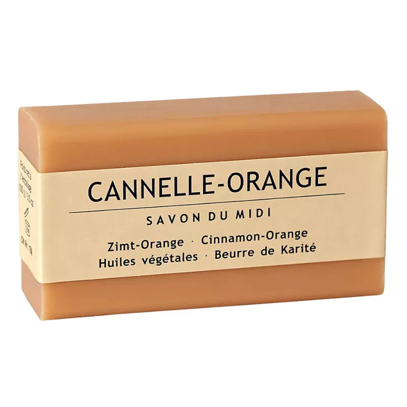 Seife mit Karitébutter - Canelle-Orange|Zimt-Orange 100g Kostenloser Rückversand