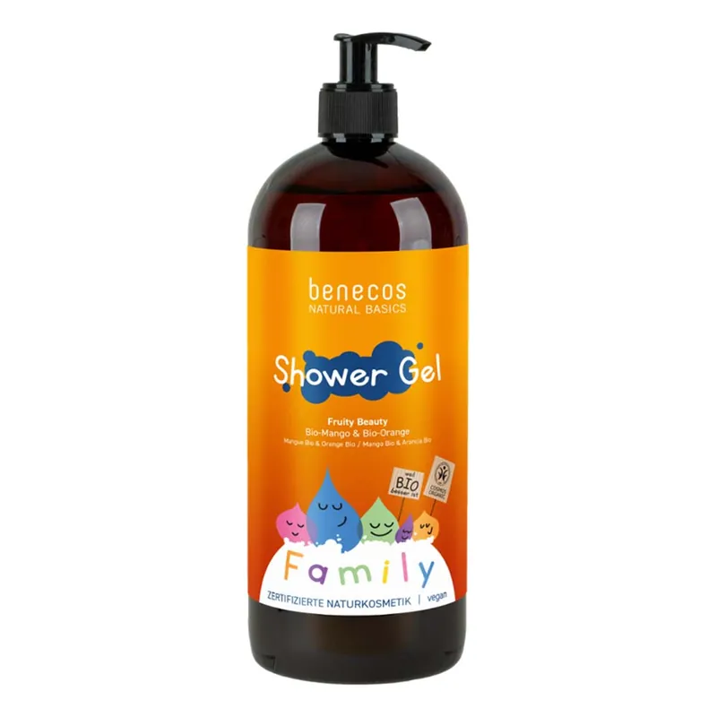 Family Shower Gel - Fruity Beauty Mango & Orange 950ml Zertifiziert