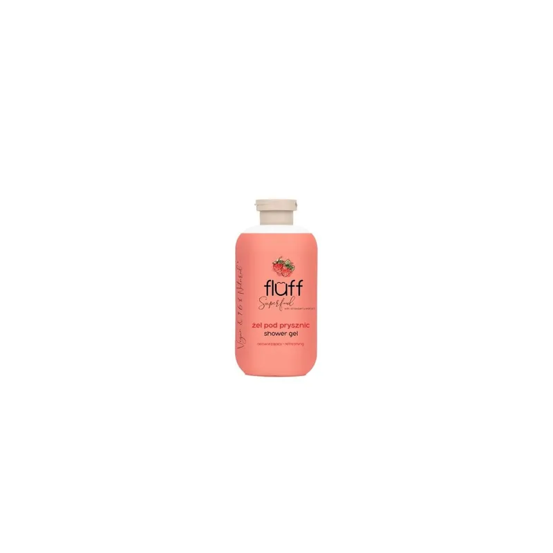 Zertifiziert Fluff Superfood Aardbei geurende douchegel 500 ml