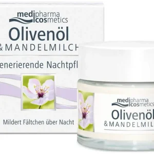 Solange Der Vorrat Reicht medipharma cosmetics Oliven Mandelmilch Regenerierende Nachtpflege 50 ml