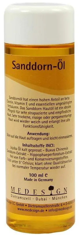 Sanddorn Öl 100 ml Kostenfreie Lieferung