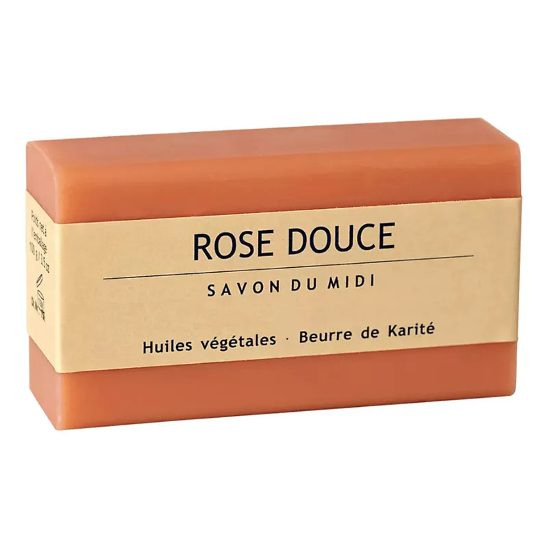 Seife mit Karitébutter - Rose Douce 100g Sonderangebot