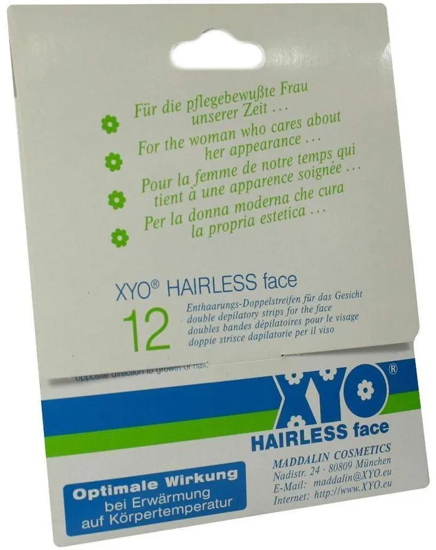 Xyo Hairless Enthaarungsstreifen Gesicht 12 Steifen Kostenloser Versand