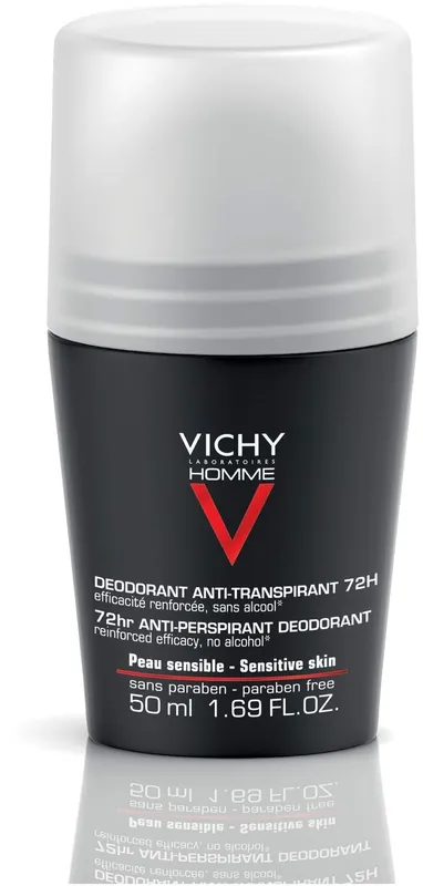 Vichy Homme Deodorant Anti Transpirant 72h Roll-On 50 ml Stift Letzte Chance
