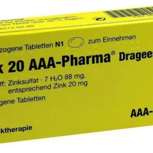 Direktkauf Zink 20 Aaa Pharma Dragees 20 Überzogene Tabletten
